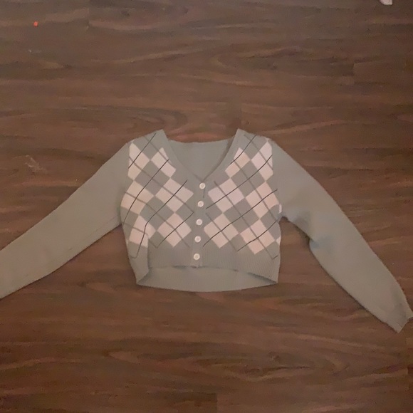 Cropped sweater cardigan - Picture 1 of 2